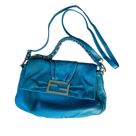 Fendi Bags Fendi Leather Mia Crossbody Bag Poshmark